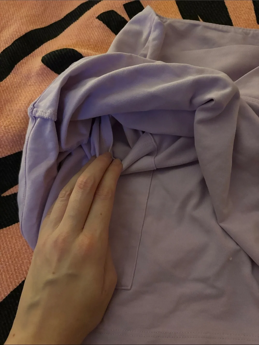 PINK Victoria's Secret SKORT W/POCKETS Pastel Lavender Mini